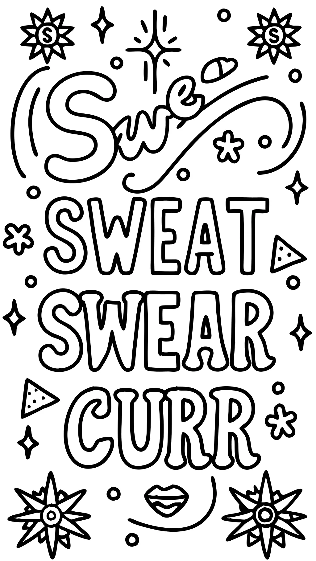 free printable swear word coloring pages